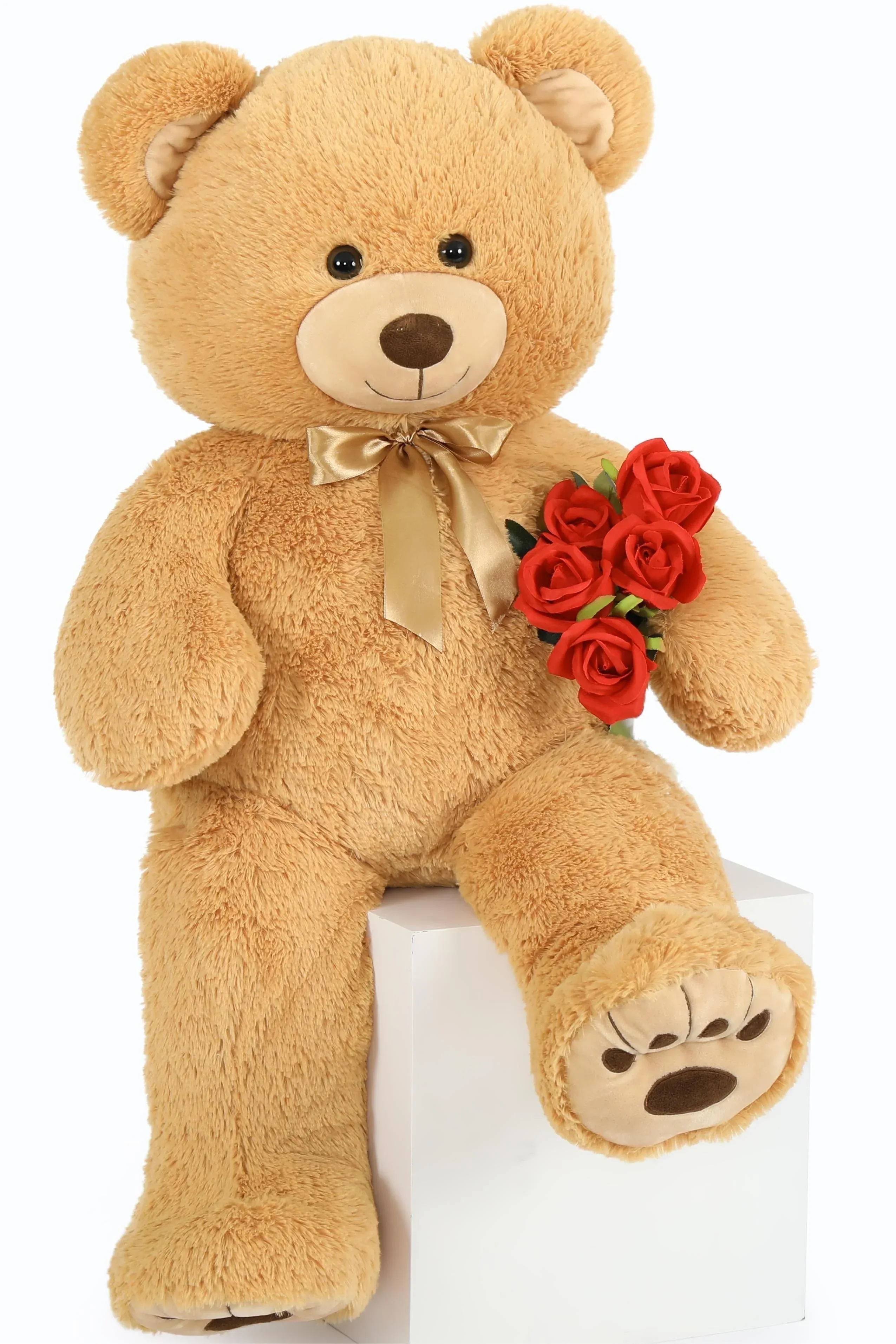 MorisMos 4ft Giant Brown Teddy Bear Stuffed Animal, Big Teddy Bear Plush - Image 11
