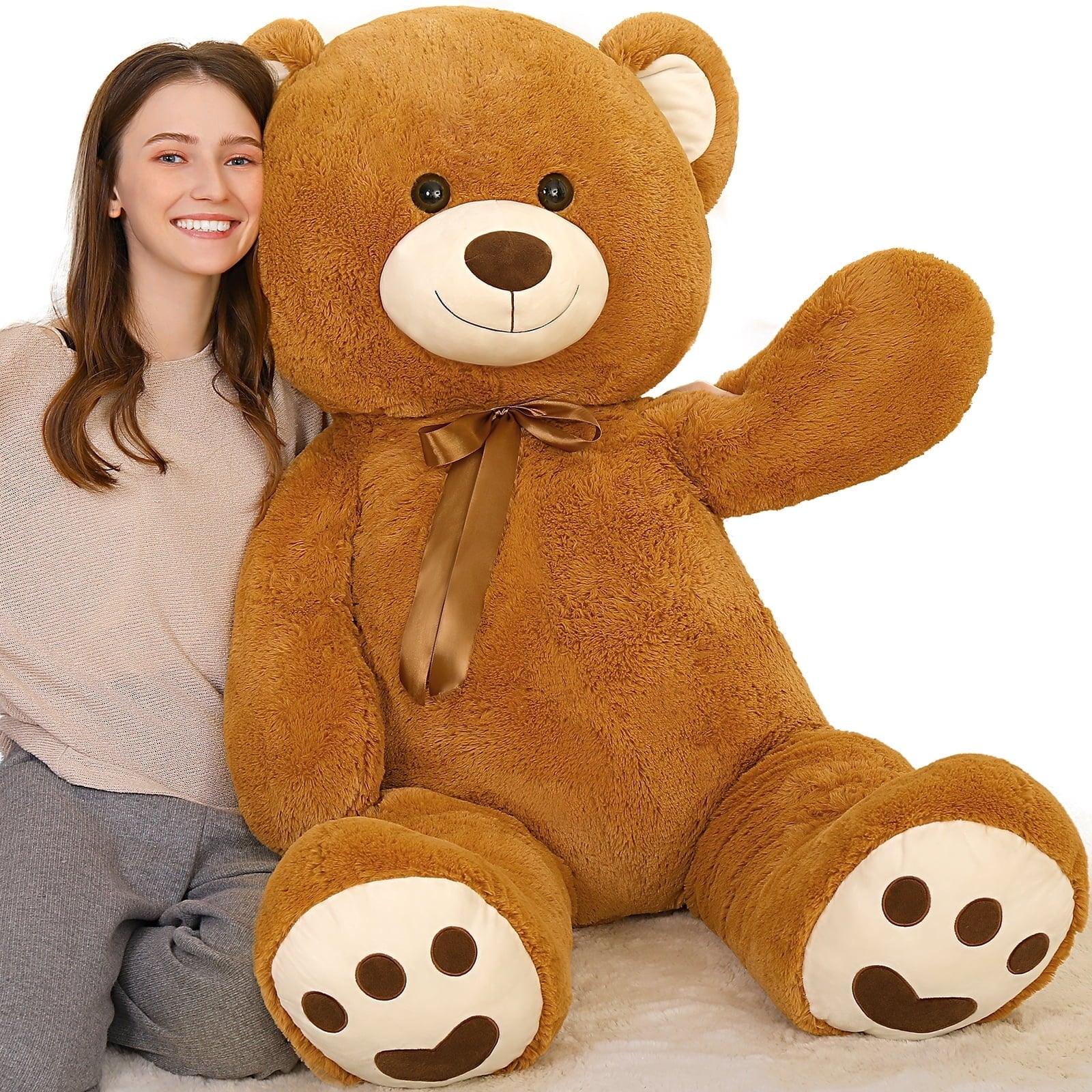MorisMos 4ft Giant Brown Teddy Bear Stuffed Animal, Big Teddy Bear Plush - Image 8