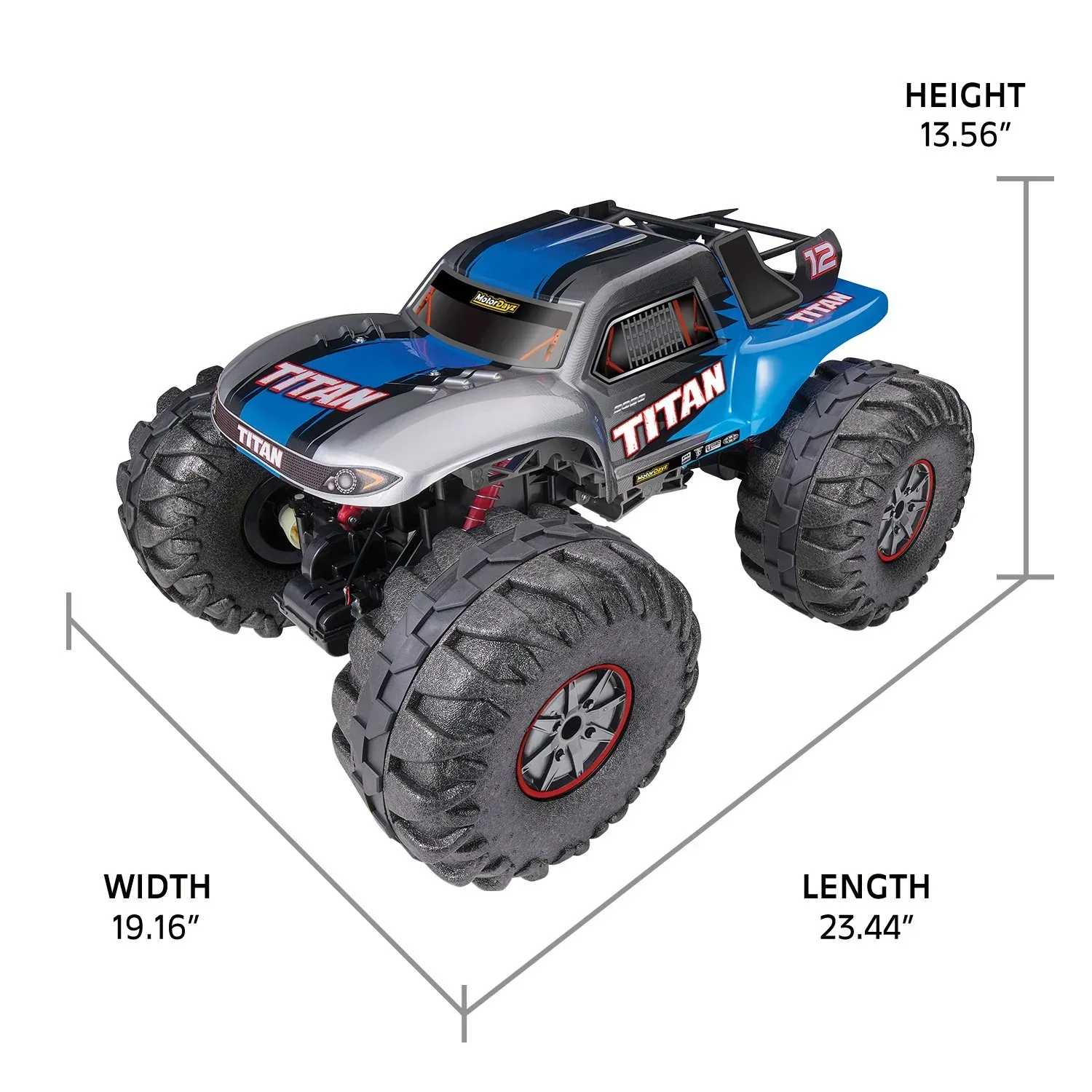 Motor Dayz 1:6 Scale 2WD Titan EPP Radio Control Car - Image 3