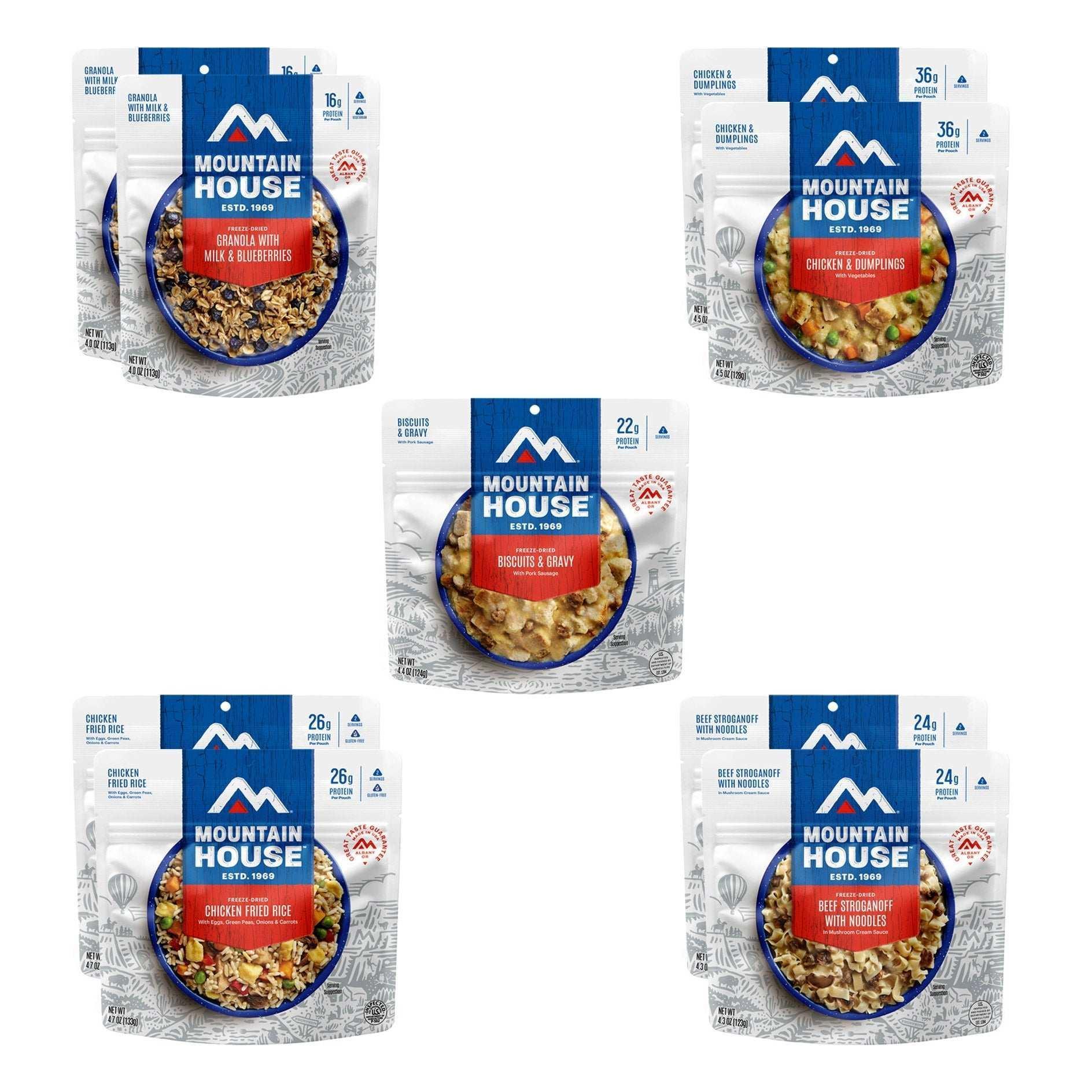 Mountain House 3-day Emergency Meal Kit 9-pouch Assortment (18 Total Servings) - Image 2