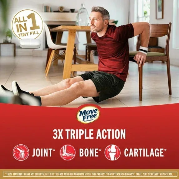 Move Free Ultra Triple Action Joint Health Supplement with Type II Collagen, Boron & Hyaluronic Acid, 37 Tablets - Image 9