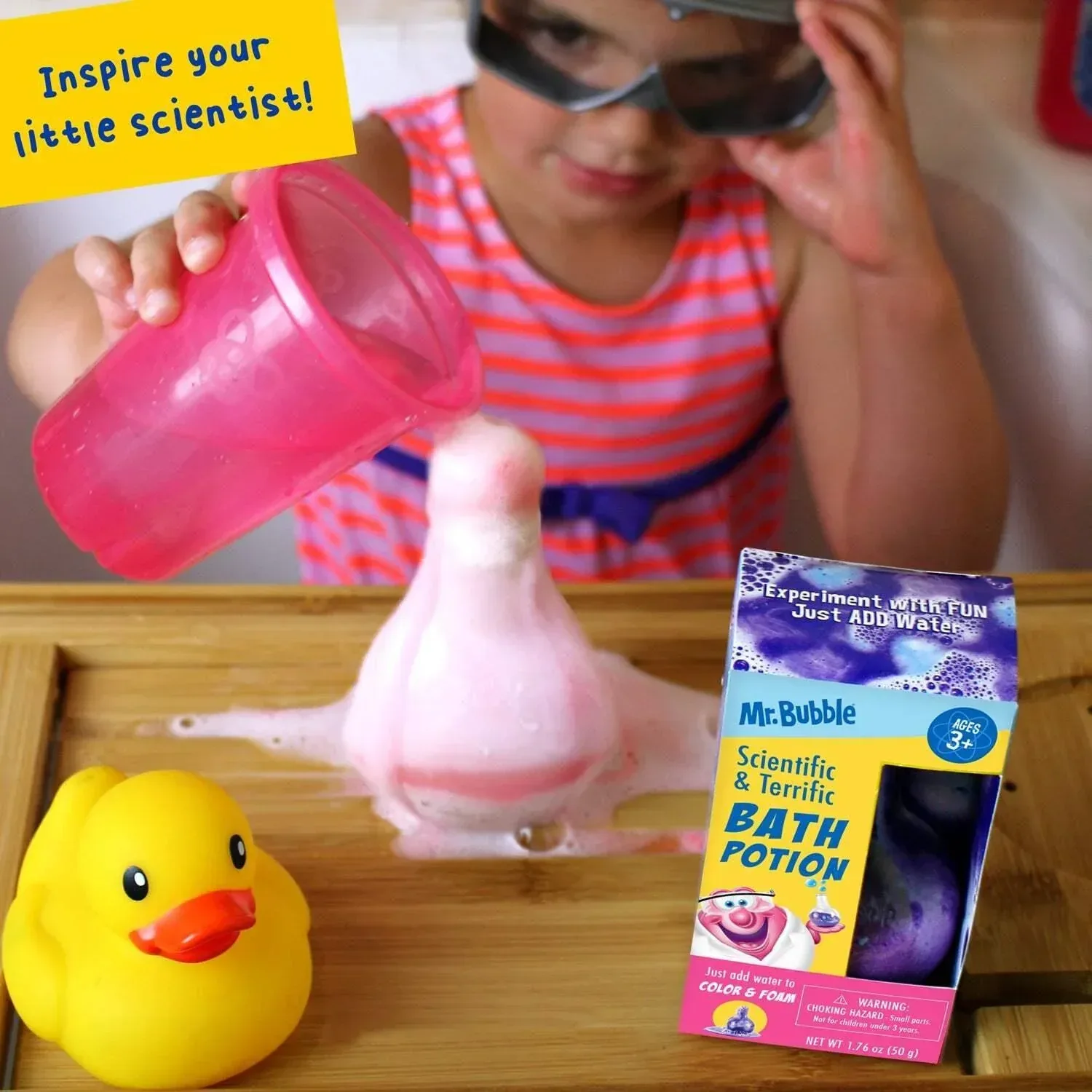 Mr. Bubble Scientific & Terrific Bath Potion, Original Bubblegum Scent, 1.76 oz. - Image 6