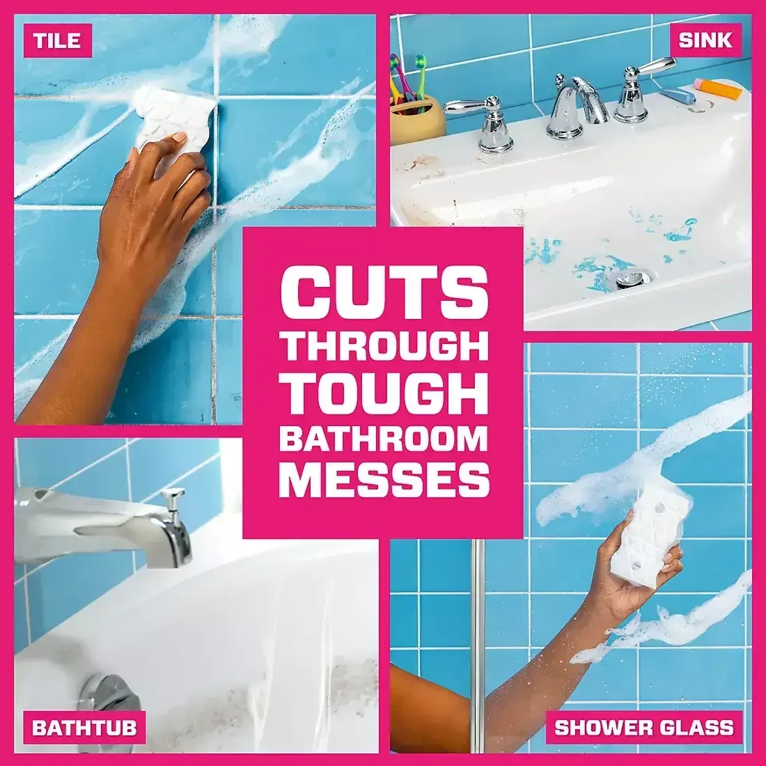 Mr. Clean 2-In-1 Bathroom Magic Eraser Sponges, 11 ct. - Image 4