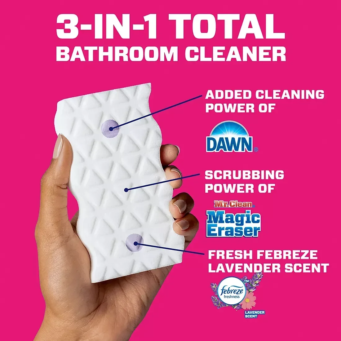 Mr. Clean 2-In-1 Bathroom Magic Eraser Sponges, 11 ct. - Image 5
