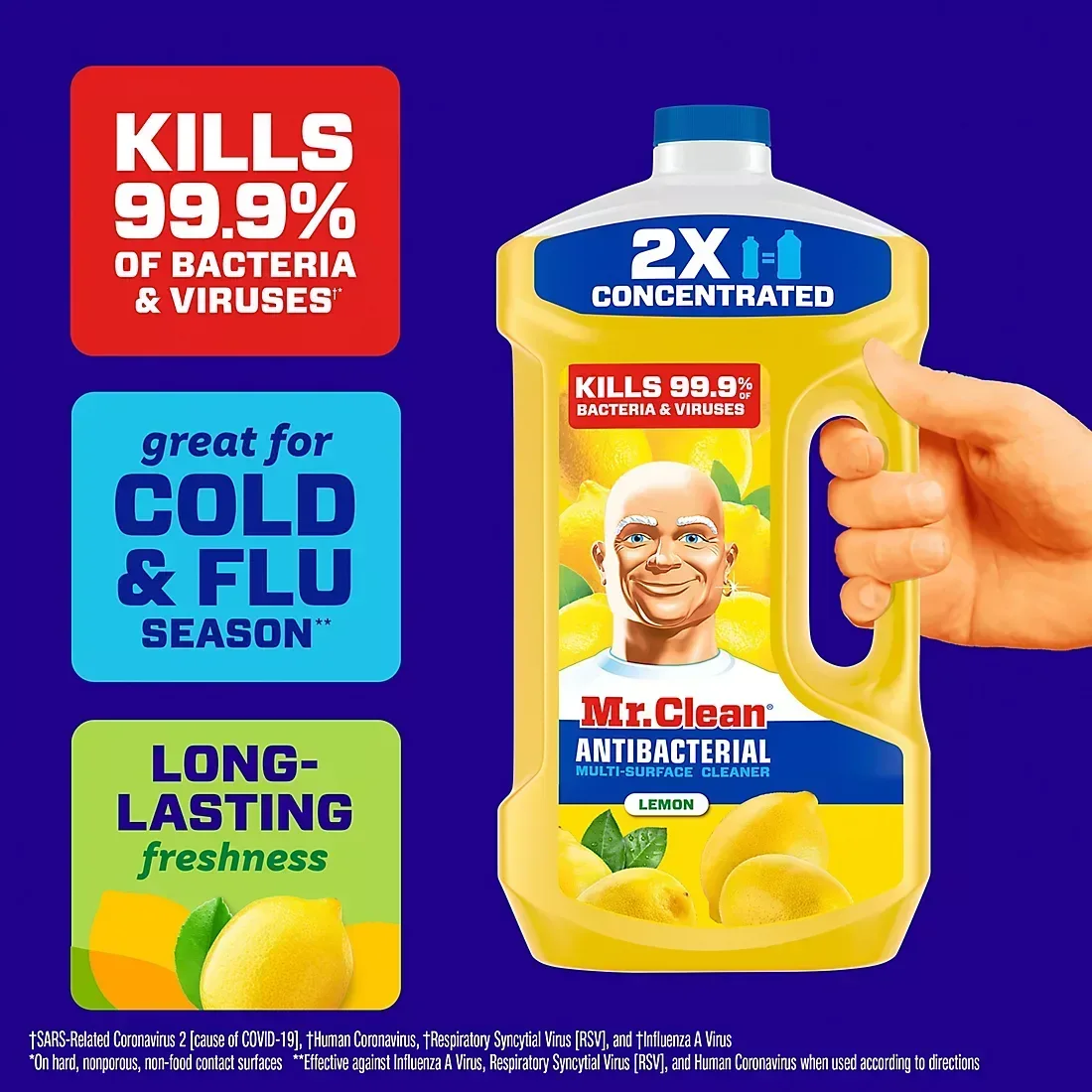 Mr. Clean All Purpose Mopping & Antibacterial Cleaner - Lemon Scent, 101 oz. - Image 4