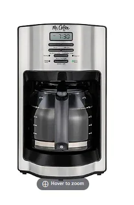 Mr. Coffee 12-Cup Programmable Coffee Maker with Rapid Brew System - Stainless Steel