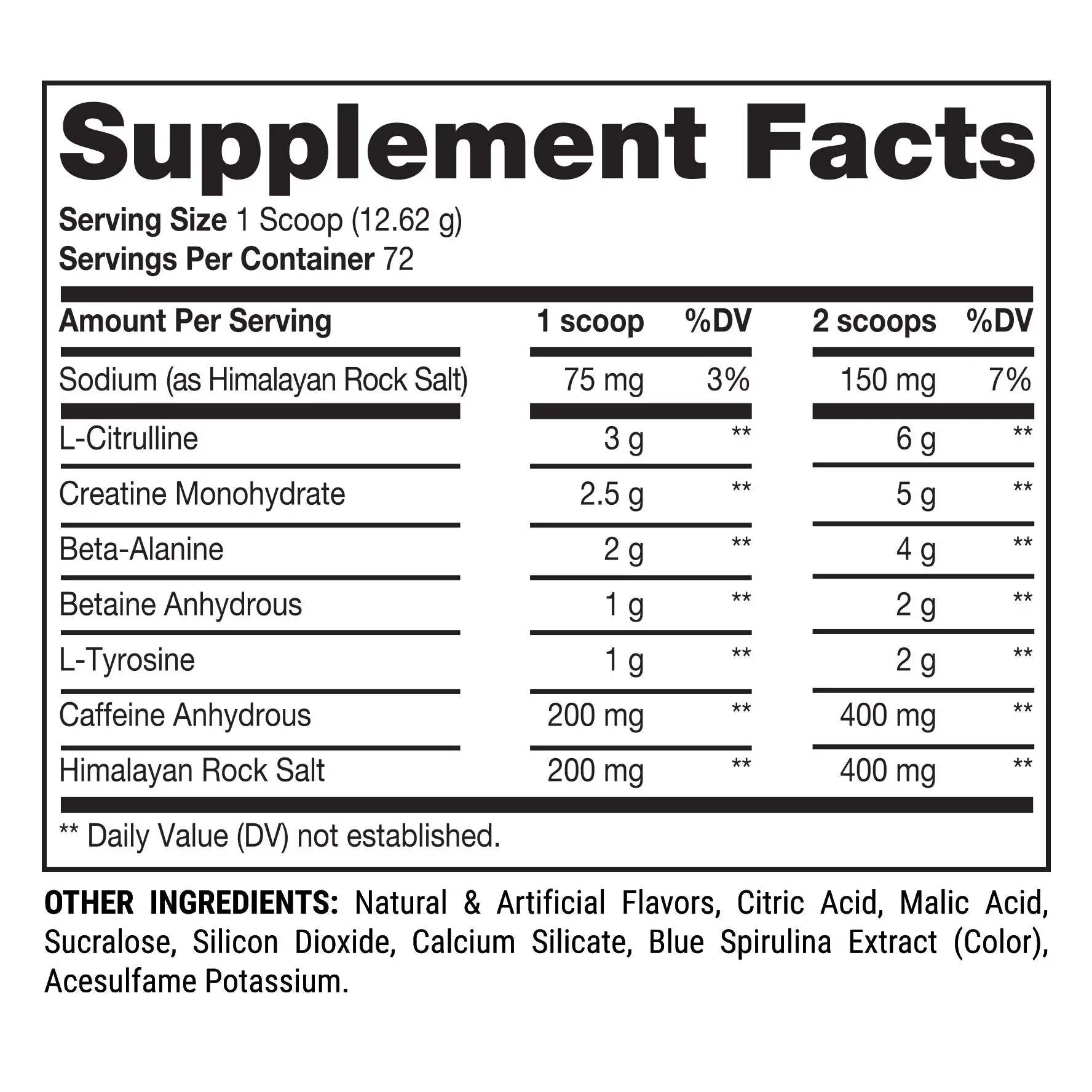Mr. Hyde Signature Pre-Workout, Blue Razz, 72 Servings - Image 3