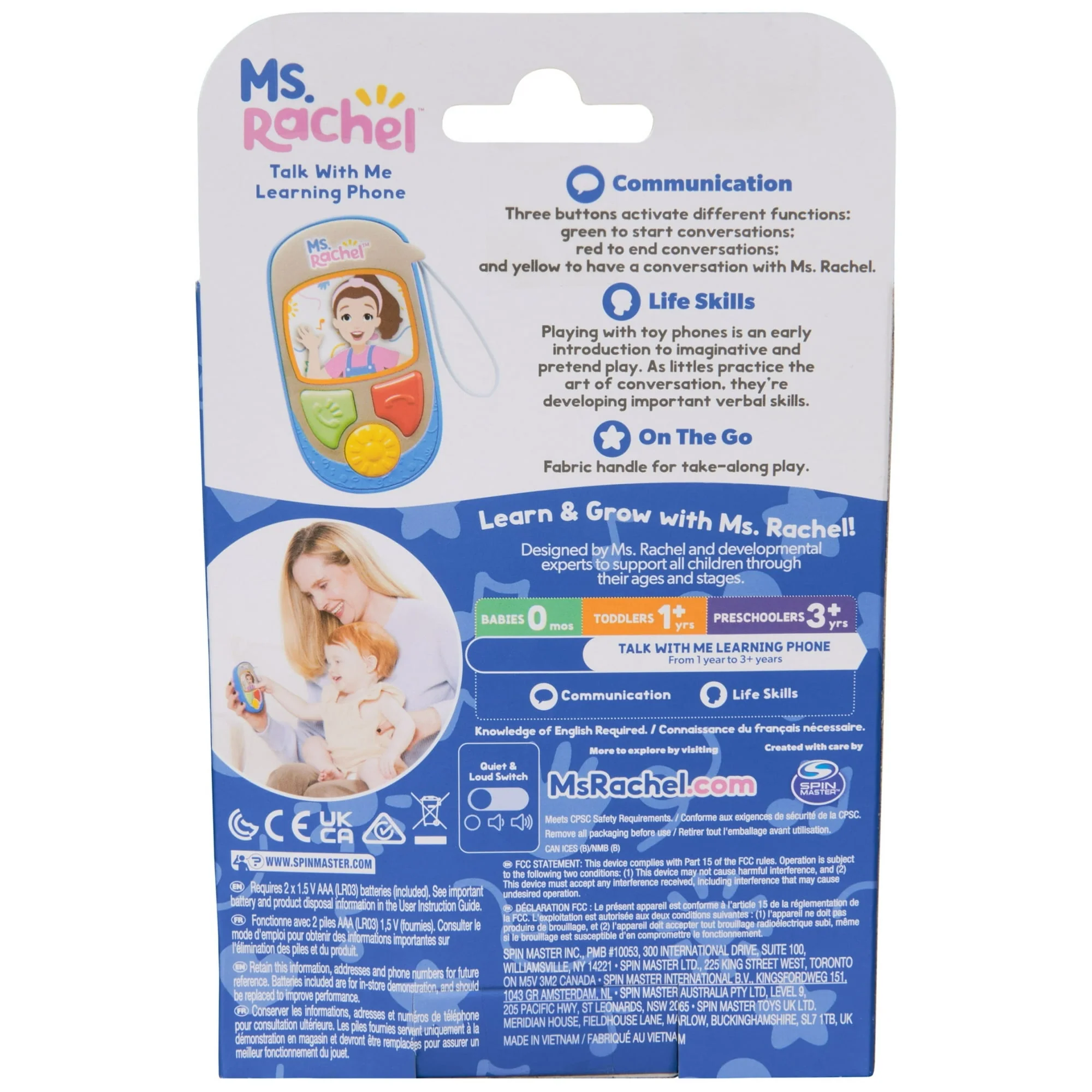 Ms. Rachel Electronic Talk with Me Learning Phone with Conversational Phrases For Kids Ages 1+ - Image 2