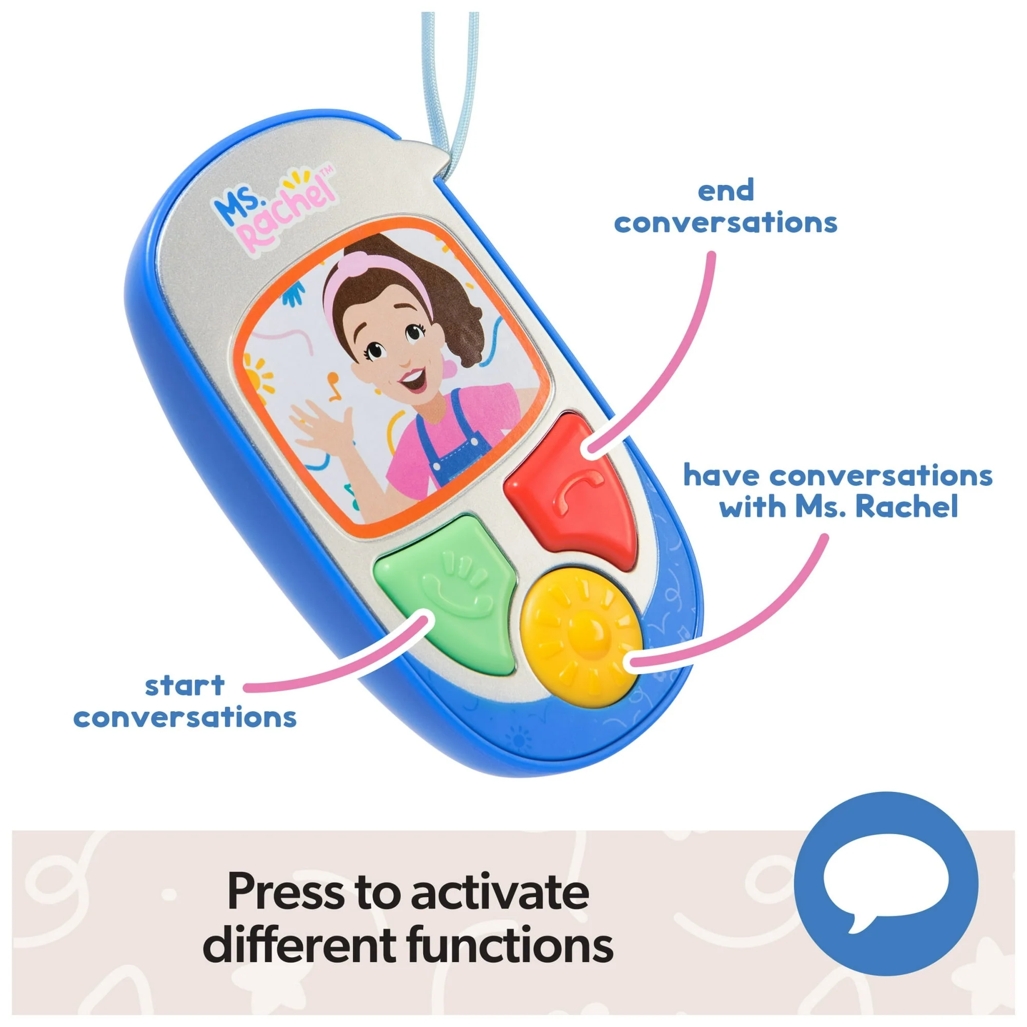 Ms. Rachel Electronic Talk with Me Learning Phone with Conversational Phrases For Kids Ages 1+ - Image 5
