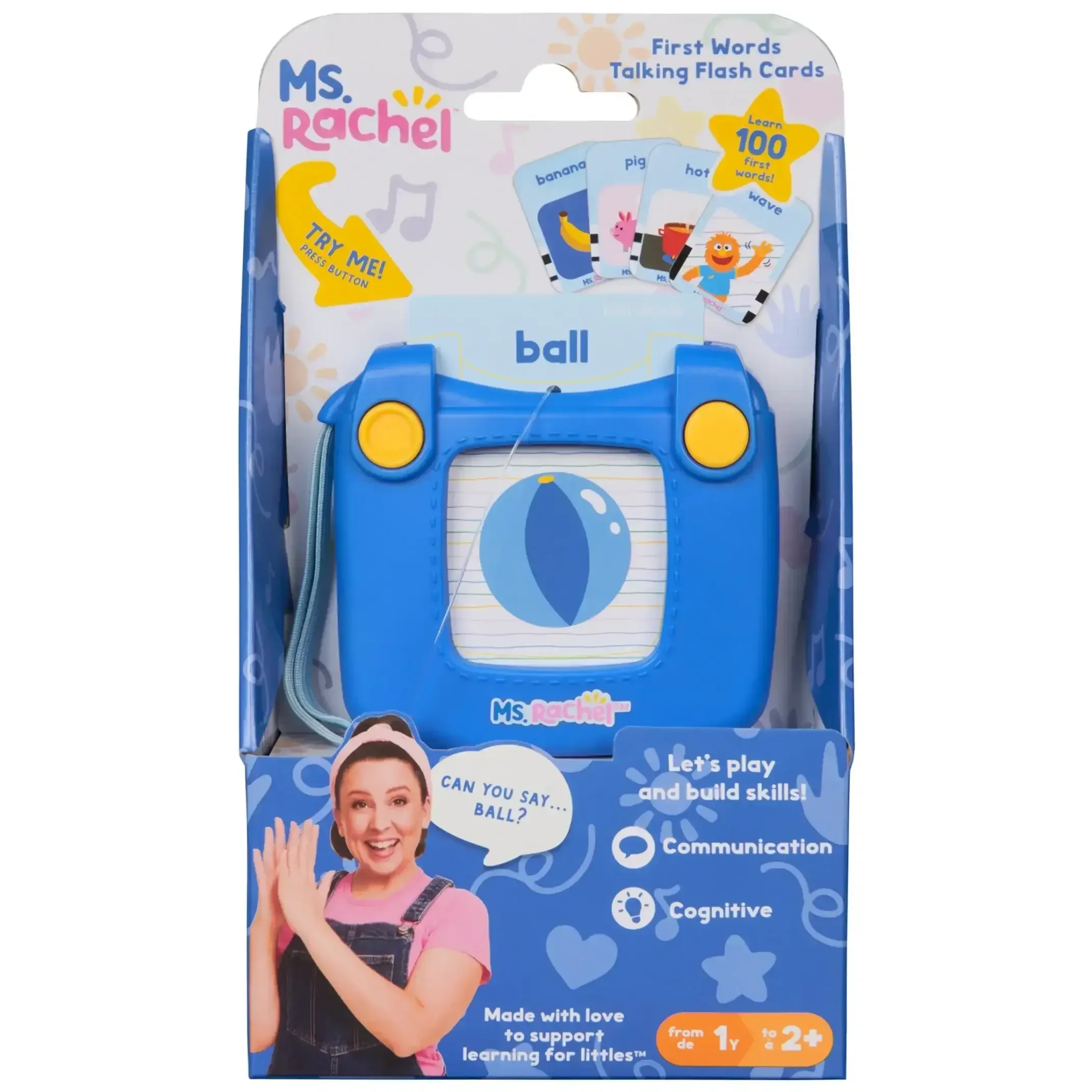 Ms. Rachel First Words Talking Flash Cards with Electronic Reader, 100 Words for Infants Ages 1 and up - Image 2