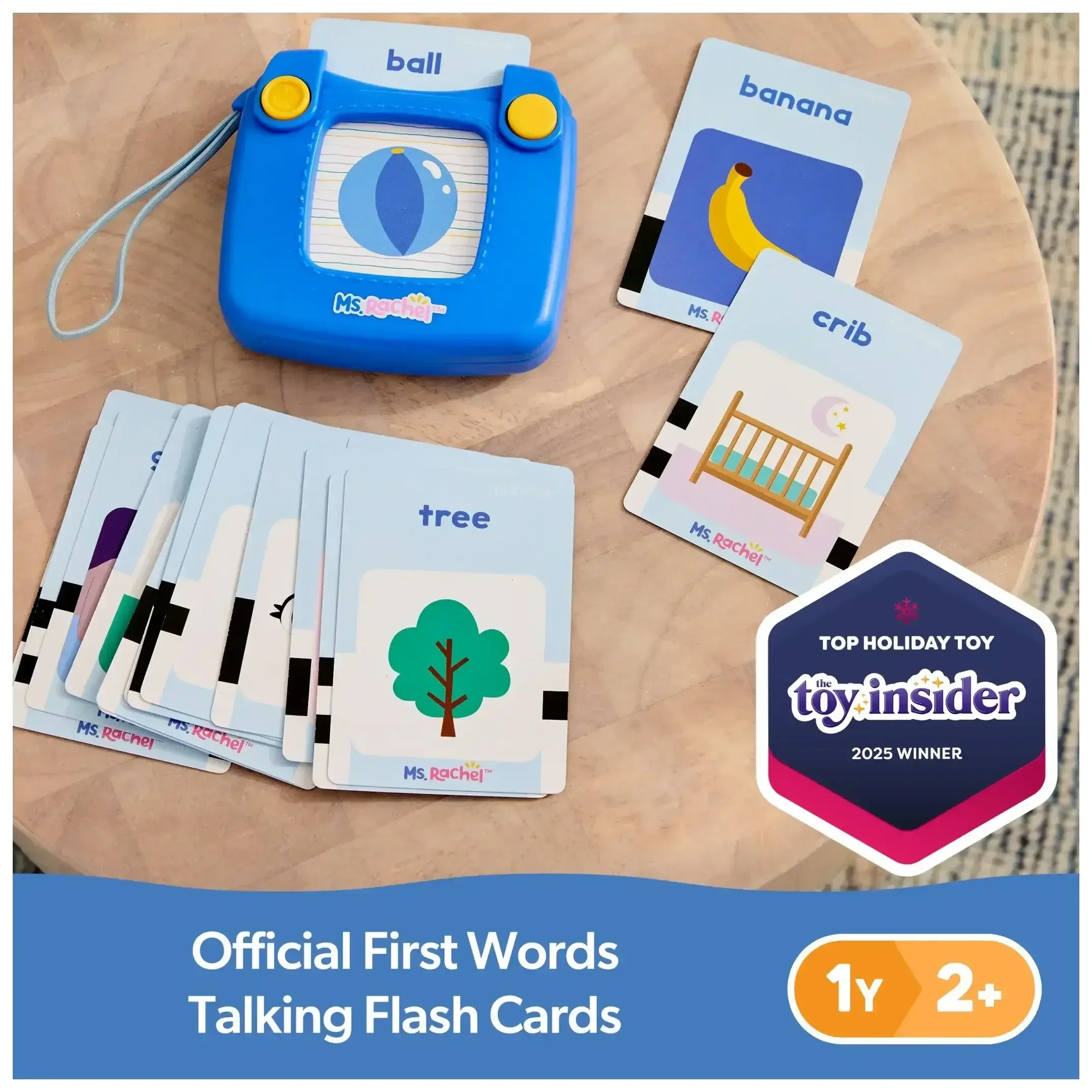 Ms. Rachel First Words Talking Flash Cards with Electronic Reader, 100 Words for Infants Ages 1 and up - Image 3