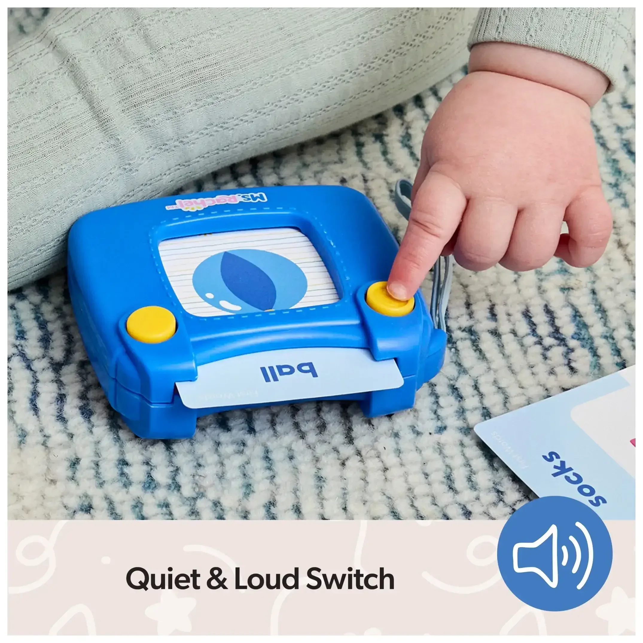 Ms. Rachel First Words Talking Flash Cards with Electronic Reader, 100 Words for Infants Ages 1 and up - Image 9