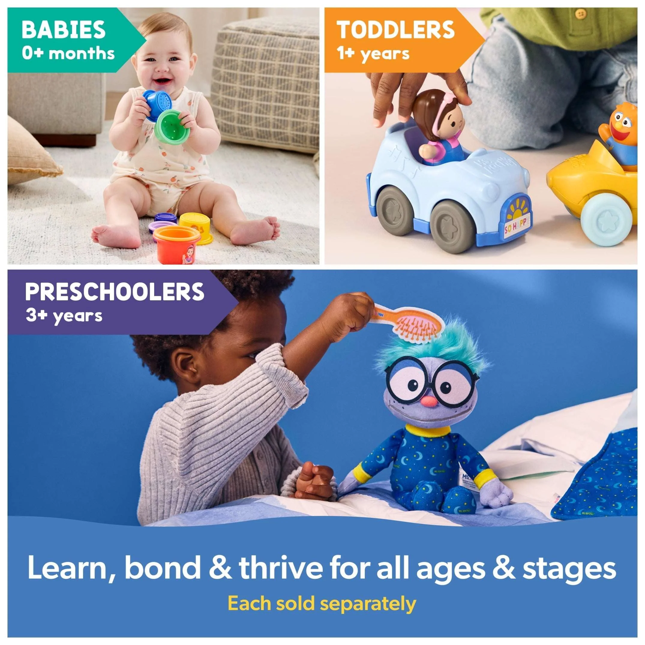 Ms. Rachel Goodnight Frankie Bedtime Playset, 11” Plush with Sleeping Bag & Accessories - Image 2