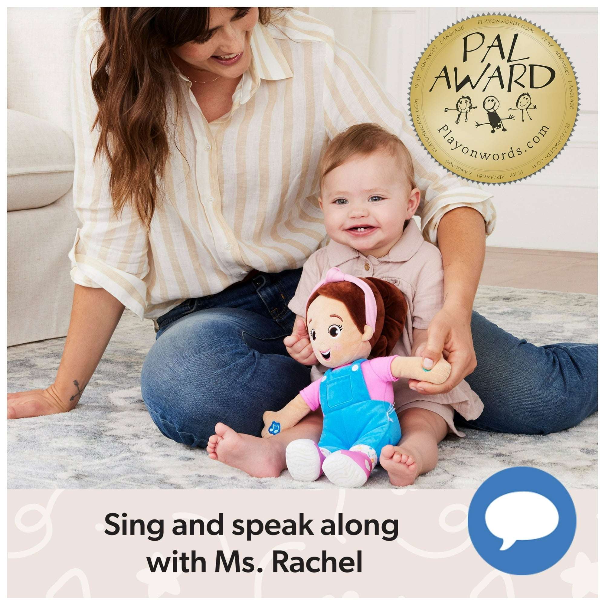 Ms. Rachel Official Speak & Sing 16-Inch Plush Doll for Ages 6 Months to 3+ Years - Image 7
