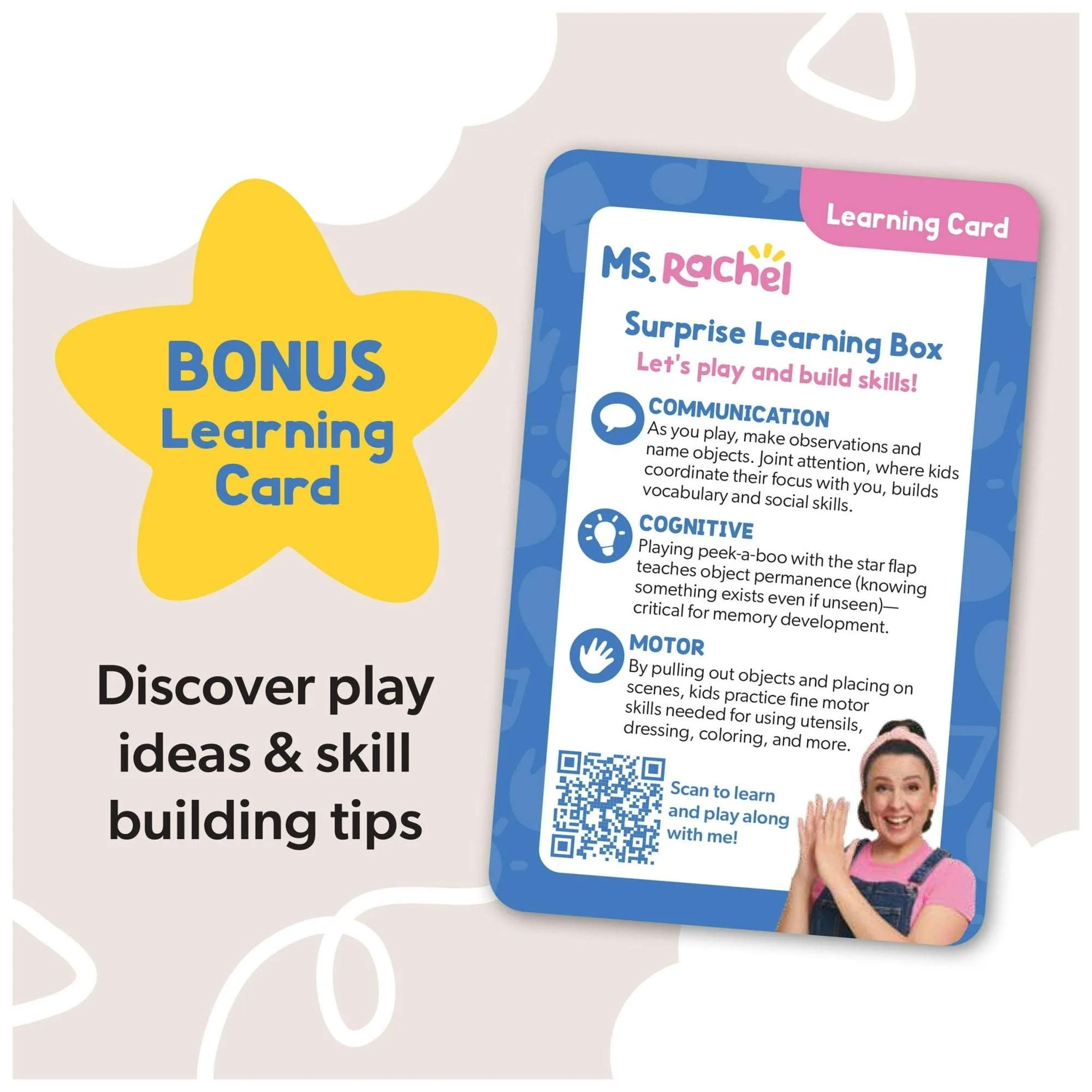 Ms. Rachel Official Surprise Plush Learning Box for Ages 0-2+ - Image 2