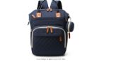 Multi-Function Waterproof Diaper Bag Backpack, 16 Pockets, Changing Pad, Anti-Theft Design, Unisex, Large (Blue)