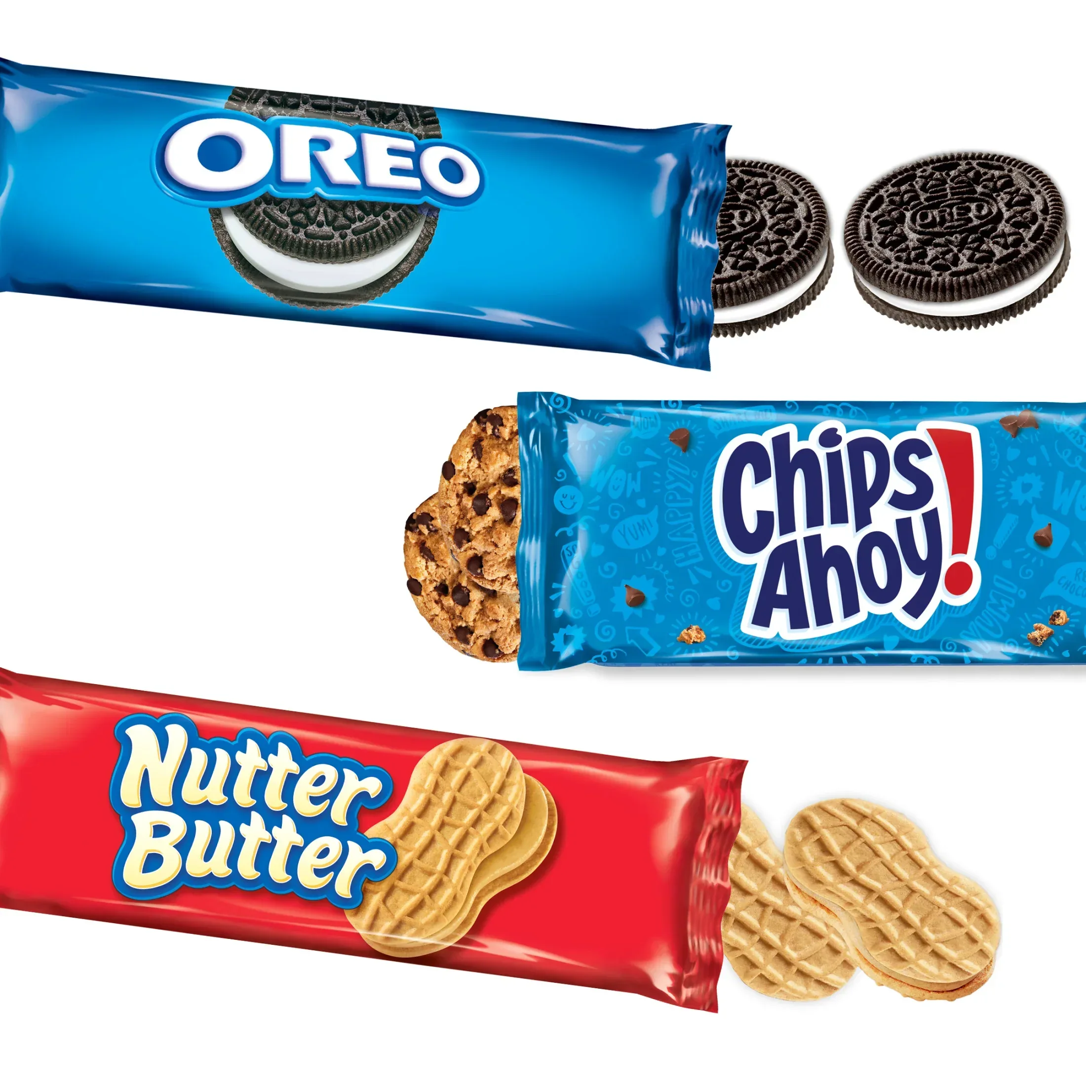 Nabisco Cookie Variety Pack, OREO, Nutter Butter, CHIPS AHOY!, 10 Snack Packs (4 Cookies Per Pack) - Image 3