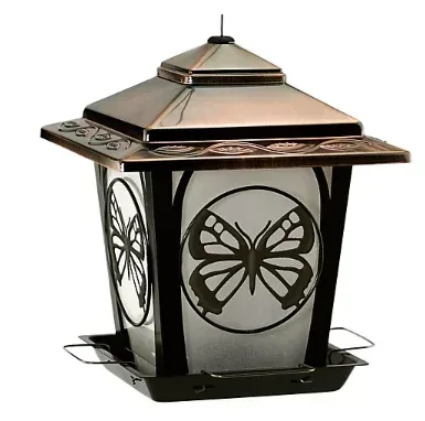 National Audubon Metal Butterfly Hopper Feeder