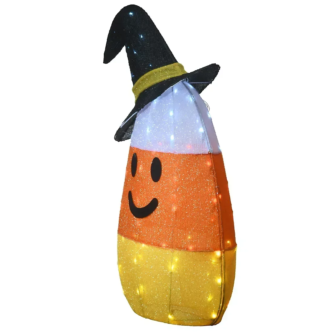 National Tree 35" Pre-Lit Candy Corn Witch - Image 2