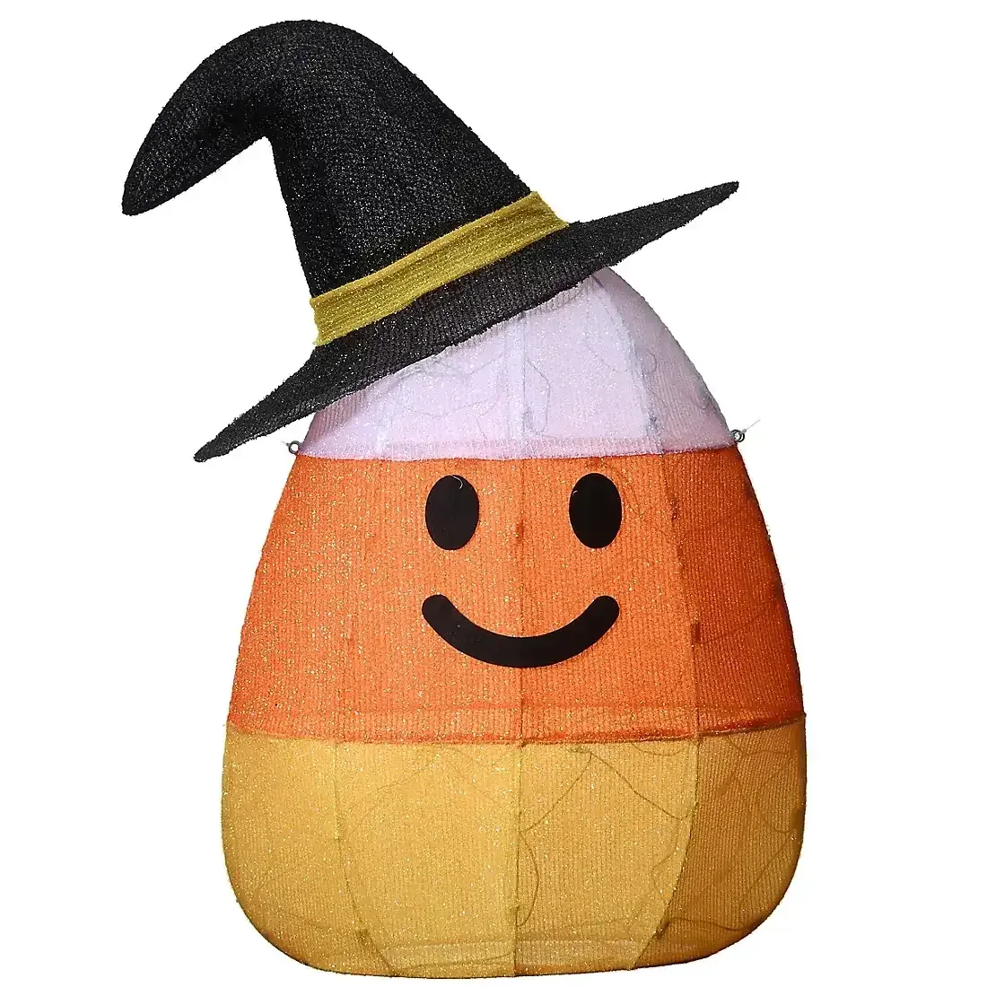 National Tree 35" Pre-Lit Candy Corn Witch - Image 4