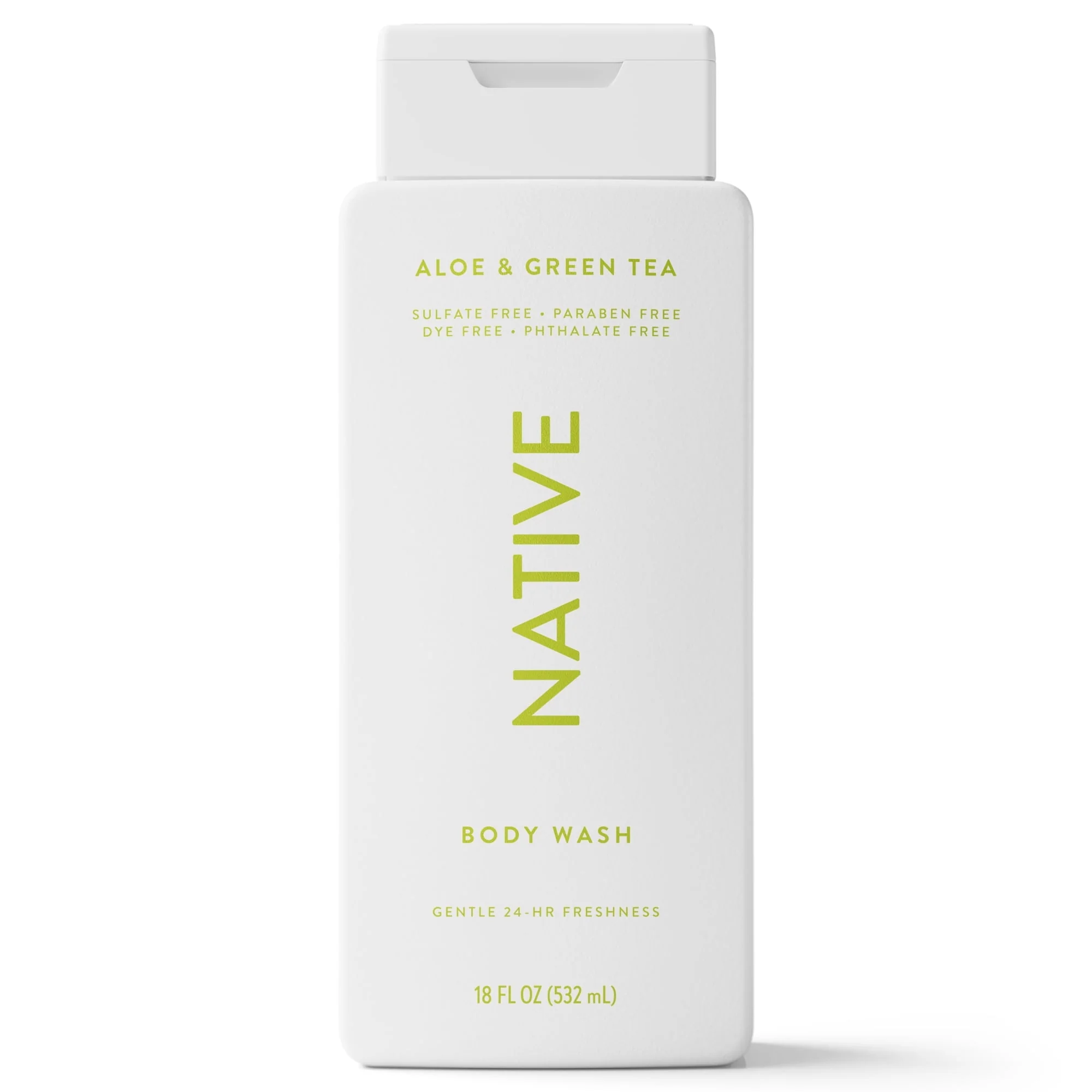 Native Body Wash, Aloe & Green Tea, Sulfate Free, for Women & Men, 18 fl oz - Image 11