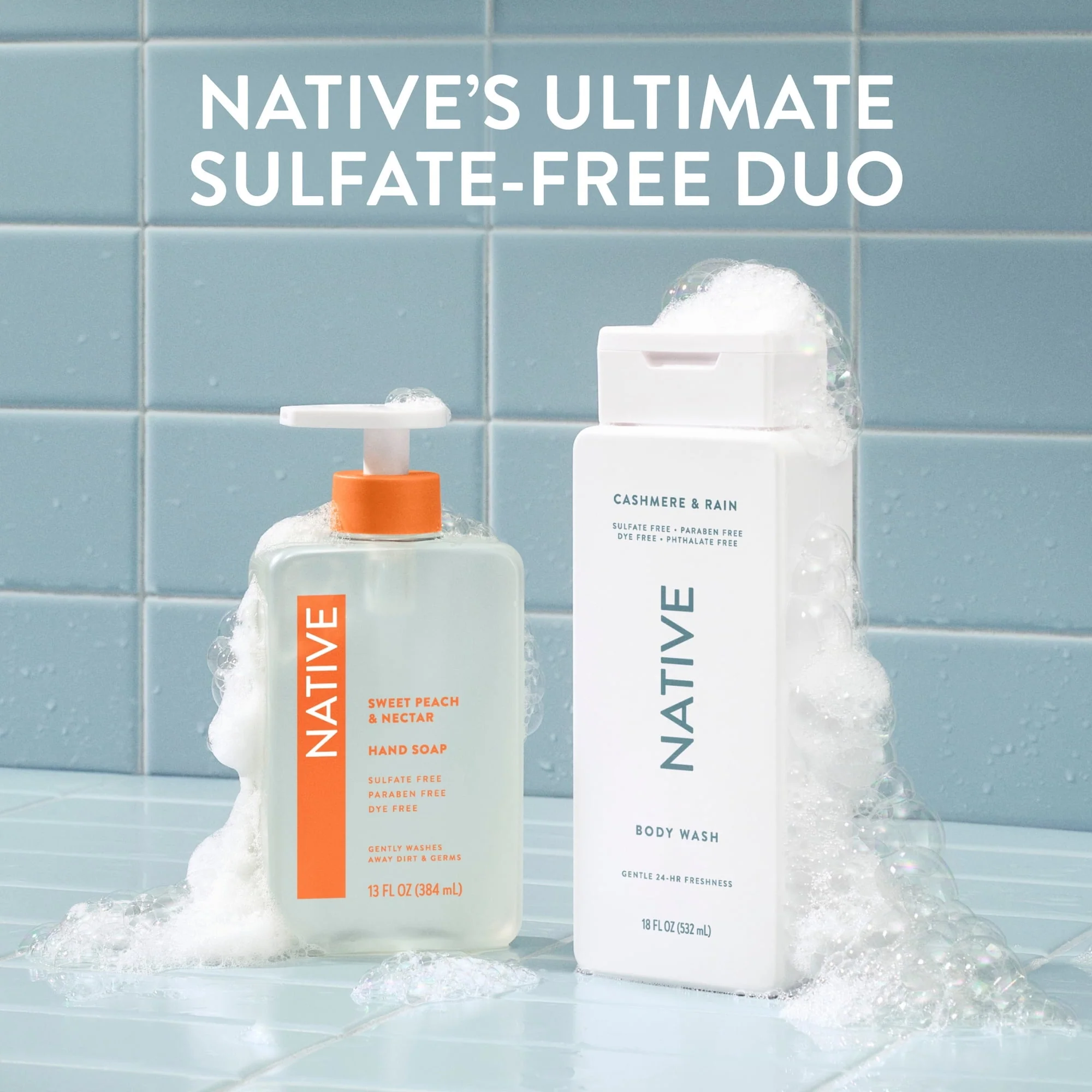 Native Body Wash, Cashmere & Rain, Sulfate Free, for Women & Men, 36 fl oz - Image 9