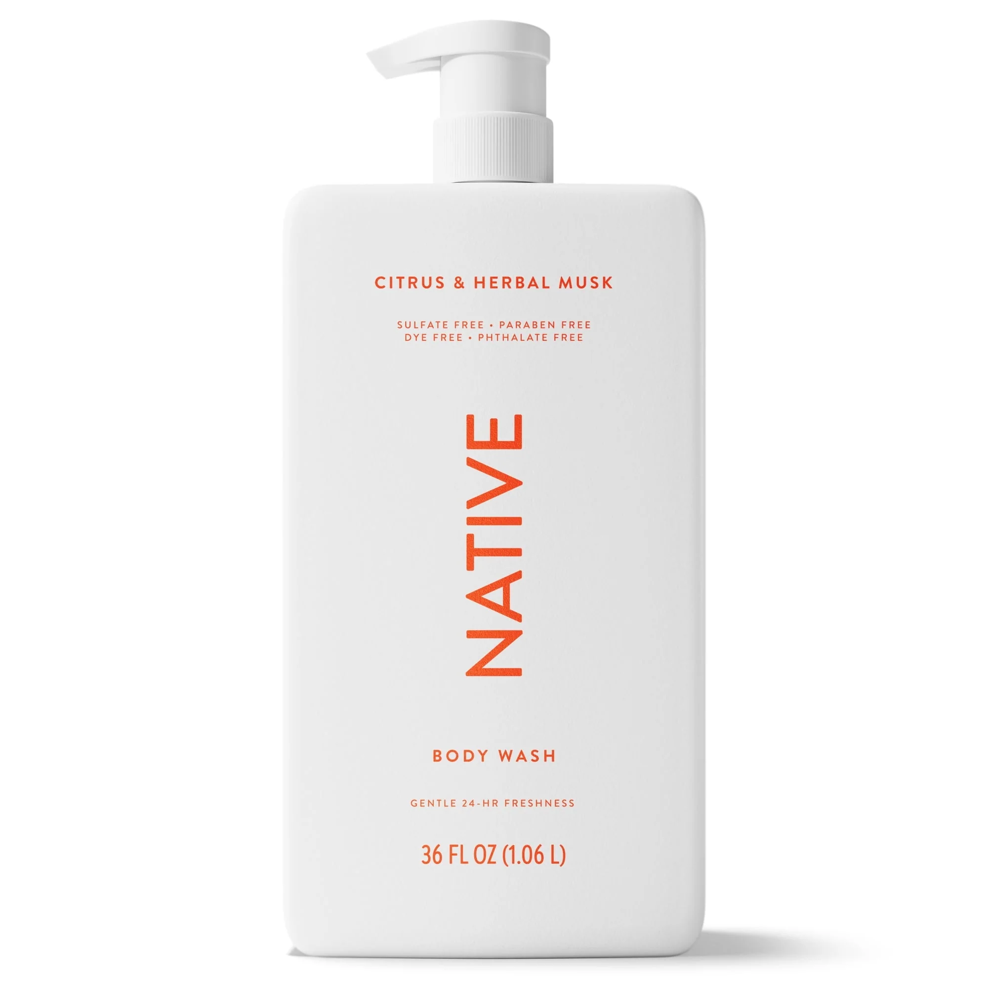 Native Body Wash, Citrus & Herbal Musk, Sulfate Free, for Women & Men, 36 fl oz - Image 11