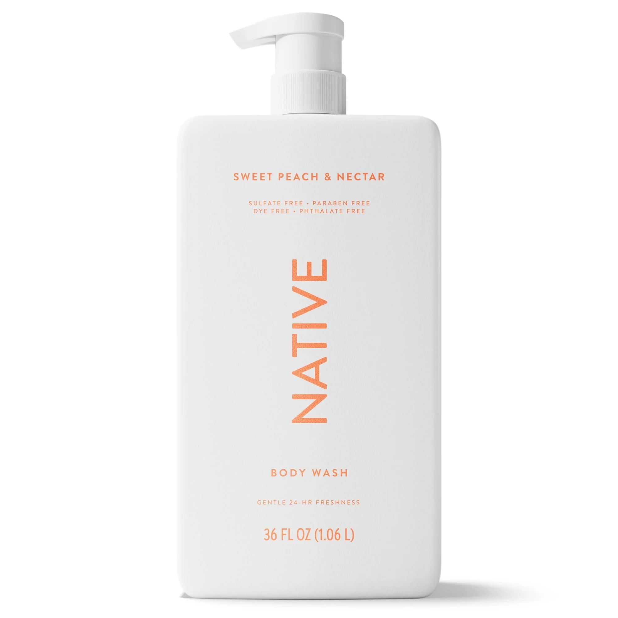 Native Body Wash, Sweet Peach & Nectar, Sulfate Free, 36 fl oz - Image 7