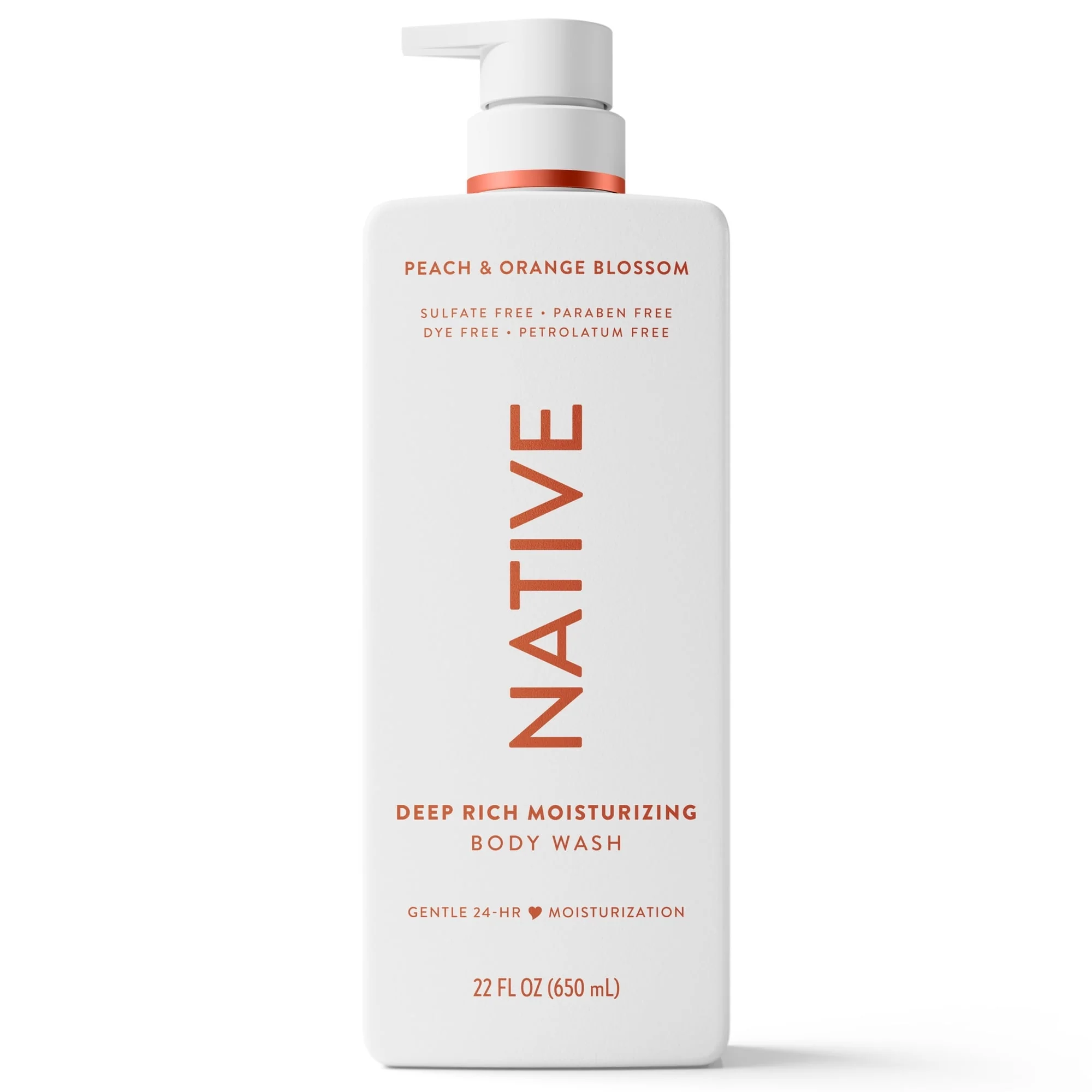 Native Moisturizing Body Wash Peach & Orange Blossom, 22 fl oz - Image 11