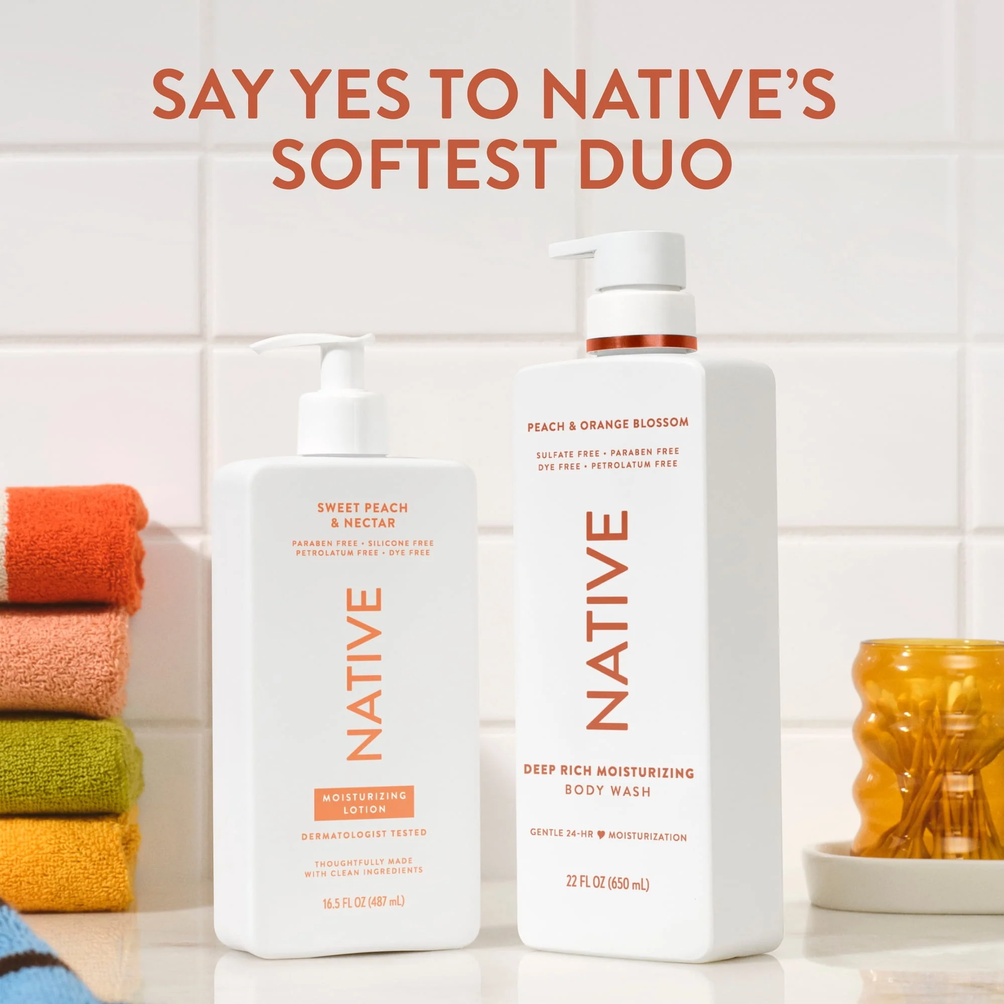 Native Moisturizing Body Wash Peach & Orange Blossom, 22 fl oz - Image 9