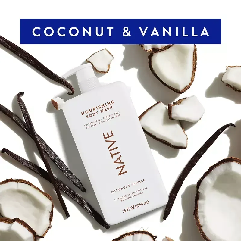 Native Nourishing Body Wash Coconut & Vanilla, 2 pk./36 oz. - Image 6
