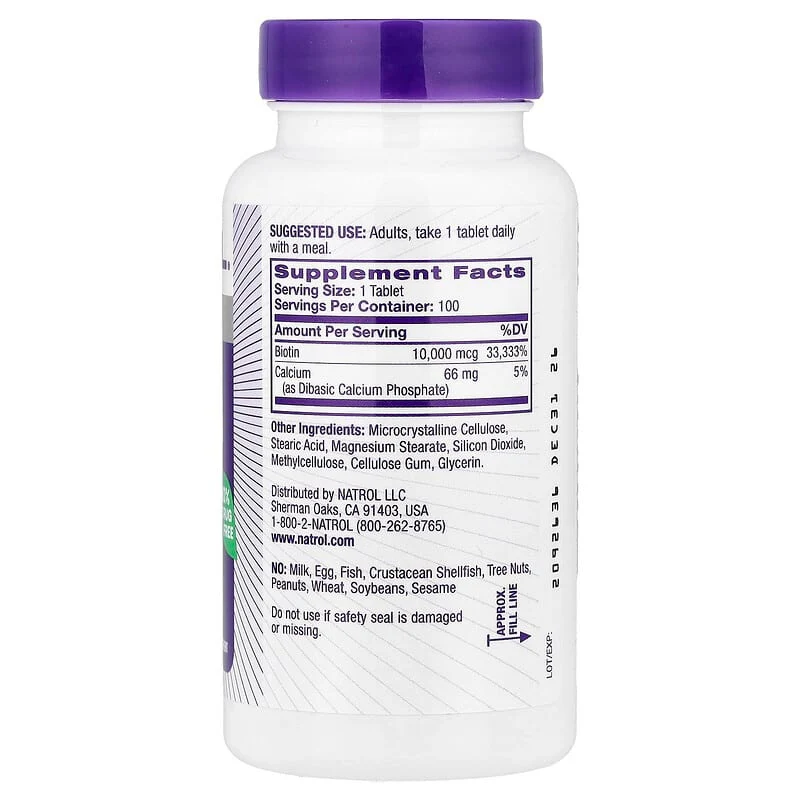 Natrol, Biotin, Tablets - Image 2