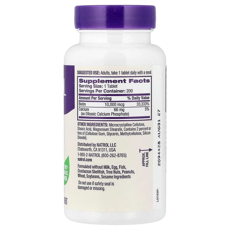 Natrol, Biotin, Tablets - Image 4