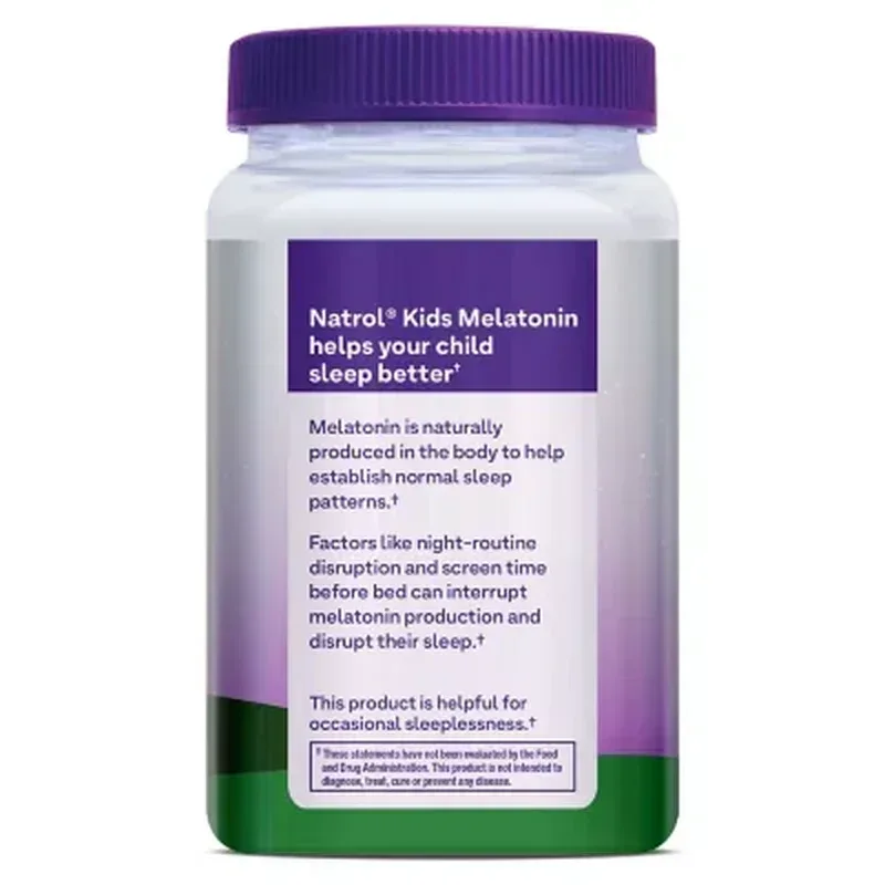 Natrol Kids Melatonin Gummies 1mg - Sleep Support, Drug Free - Image 3