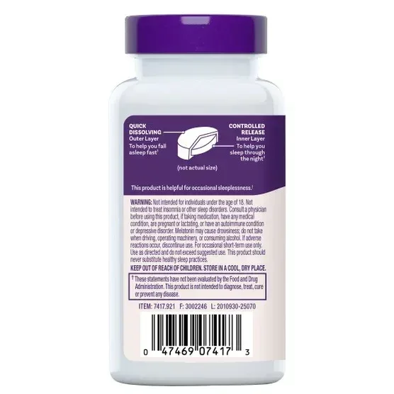 Natrol Melatonin Time Release 5 mg., 250 Tablets - Image 2