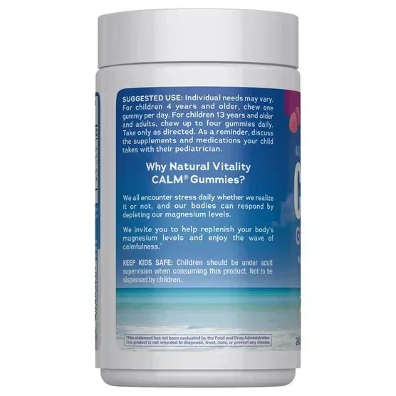 Natural Vitality Calm Magnesium Citrate, 240 Gummies - Image 2