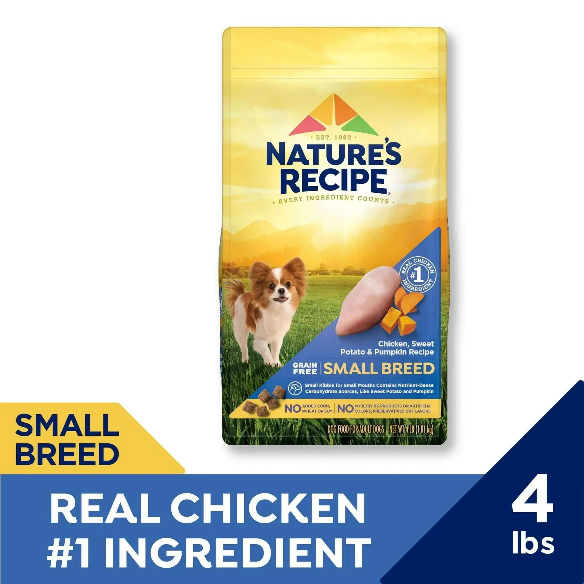 Nature′s Recipe Small Breed Grain Free Chicken, Sweet Potato & Pumpkin Dry Dog Food - Image 2
