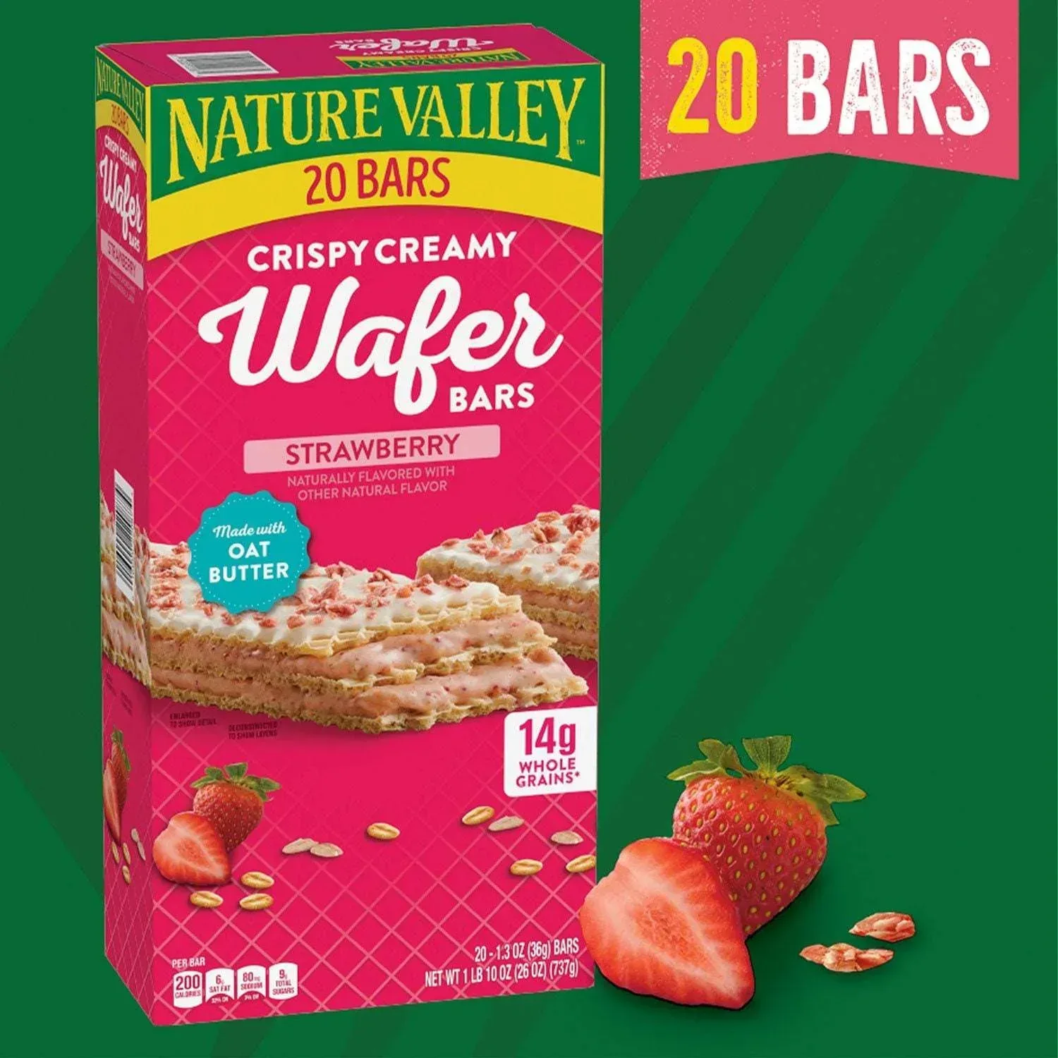 Nature Valley Crispy Creamy Strawberry Wafer Bars, 20 ct. - Image 9