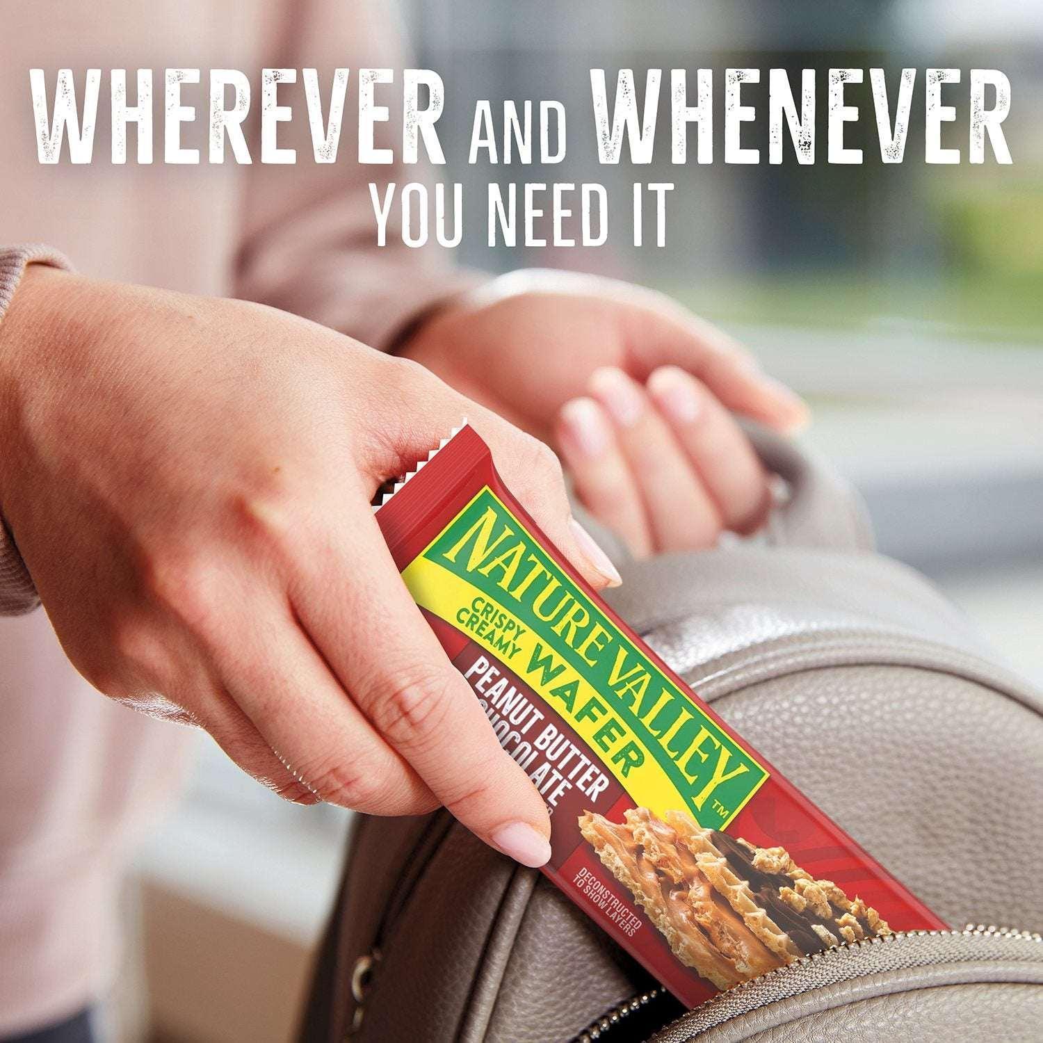 Nature Valley Crispy Creamy Wafer Bars, Peanut Butter Chocolate, 20 ct. - Image 5