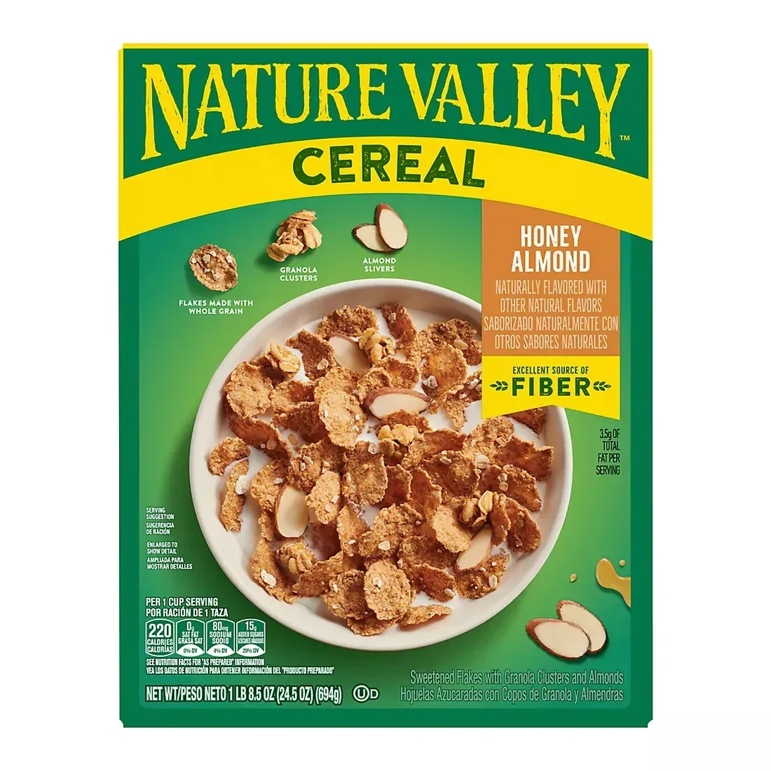 Nature Valley Honey Almond Cereal, 24.5 oz.