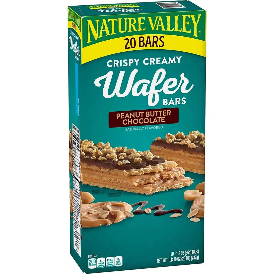 Nature Valley Peanut Butter Crispy Creamy Wafer Bars, 20 ct. - Image 2
