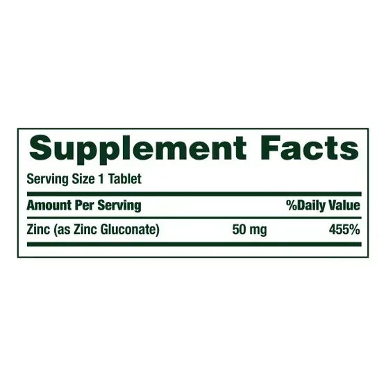 Nature's Bounty Zinc 50 mg, 400 Caplets - Image 5
