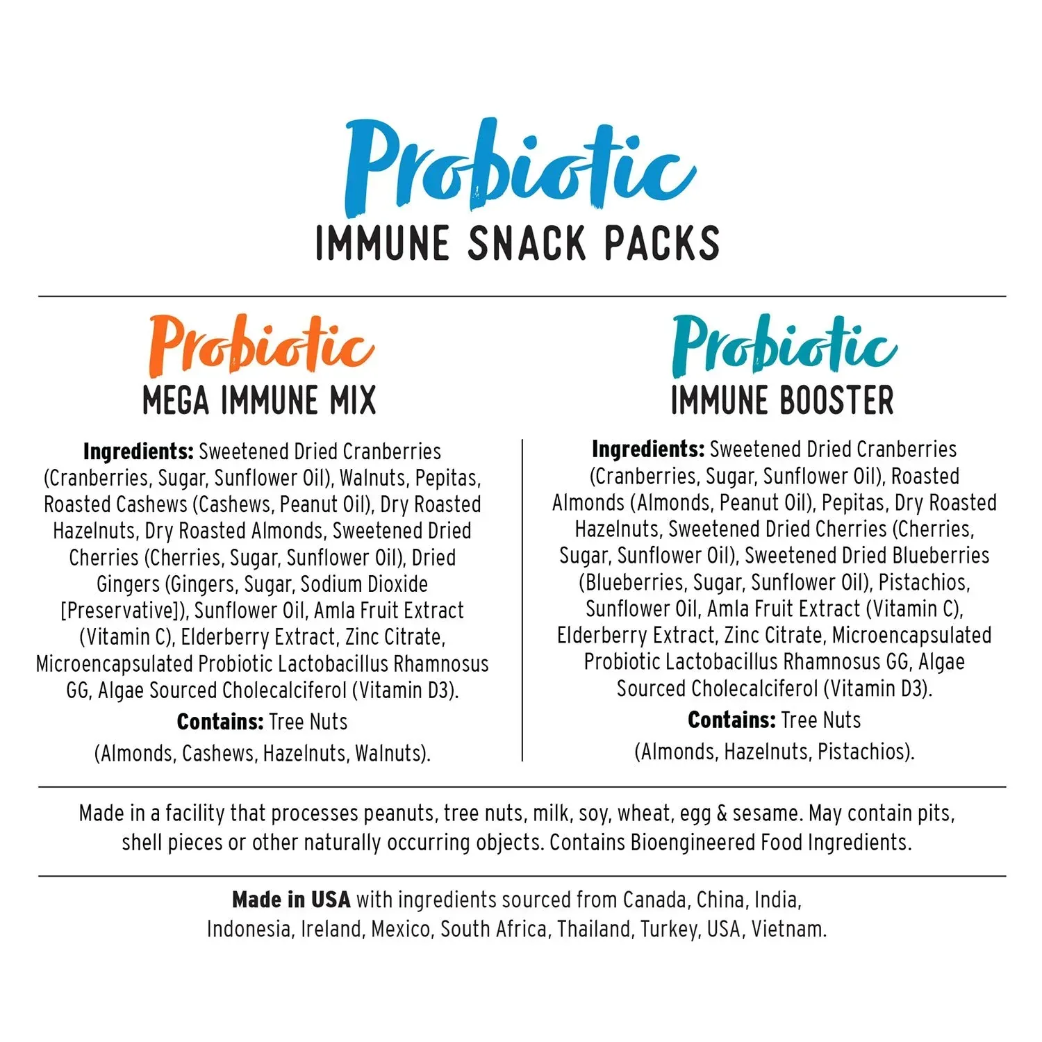 Nature's Garden Probiotic Immune Booster Trail Mix, Variety Pack, 1.2 oz., 24 pk. - Image 3
