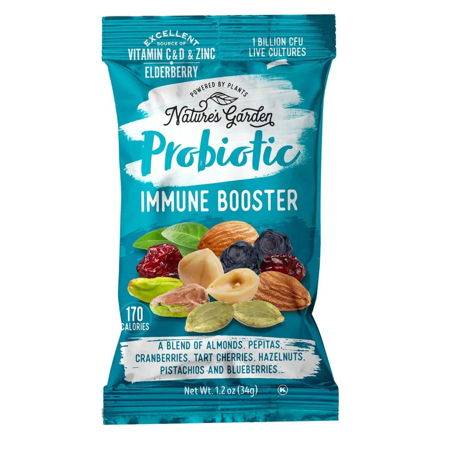 Nature's Garden Probiotic Immune Booster Trail Mix, Variety Pack, 1.2 oz., 24 pk. - Image 5