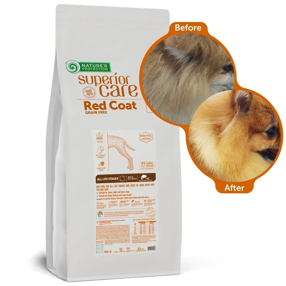 Nature's Protection Superior Care Grain Free Salmon Dry Dog Food, All Breed All Life Stages, 22 lb Bag