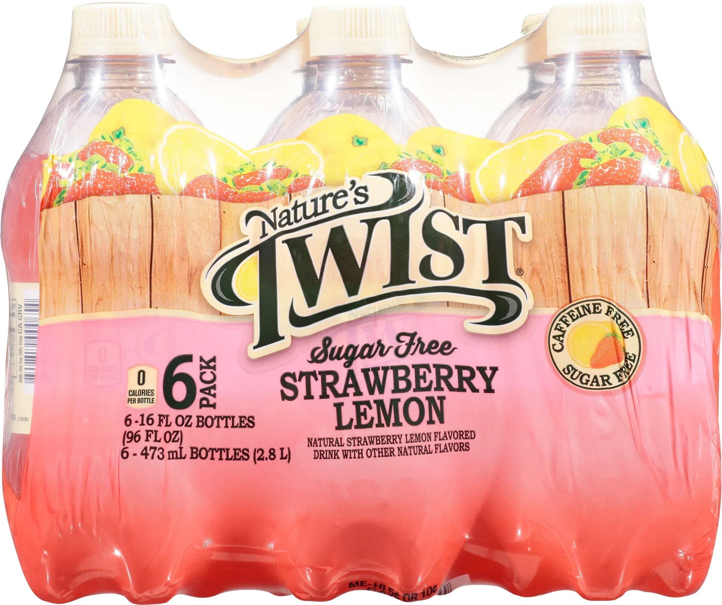Nature'S Twist Sugar-Free Strawberry Lemon (16.9 Fl. Oz., 24 Pk.) - Image 2