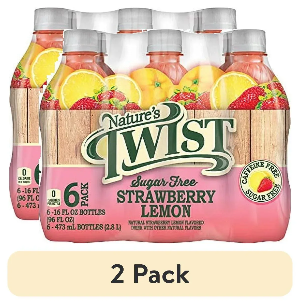 Nature'S Twist Sugar-Free Strawberry Lemon (16.9 Fl. Oz., 24 Pk.) - Image 4