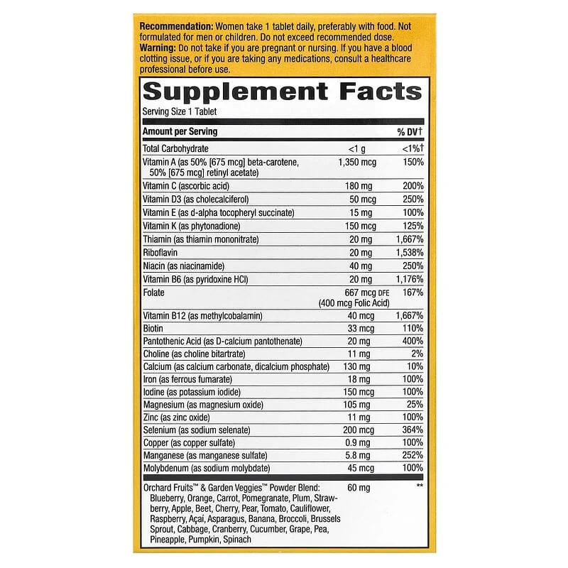 Nature's Way, Alive!, Women's Ultra Multivitamin, Tablets - Image 2