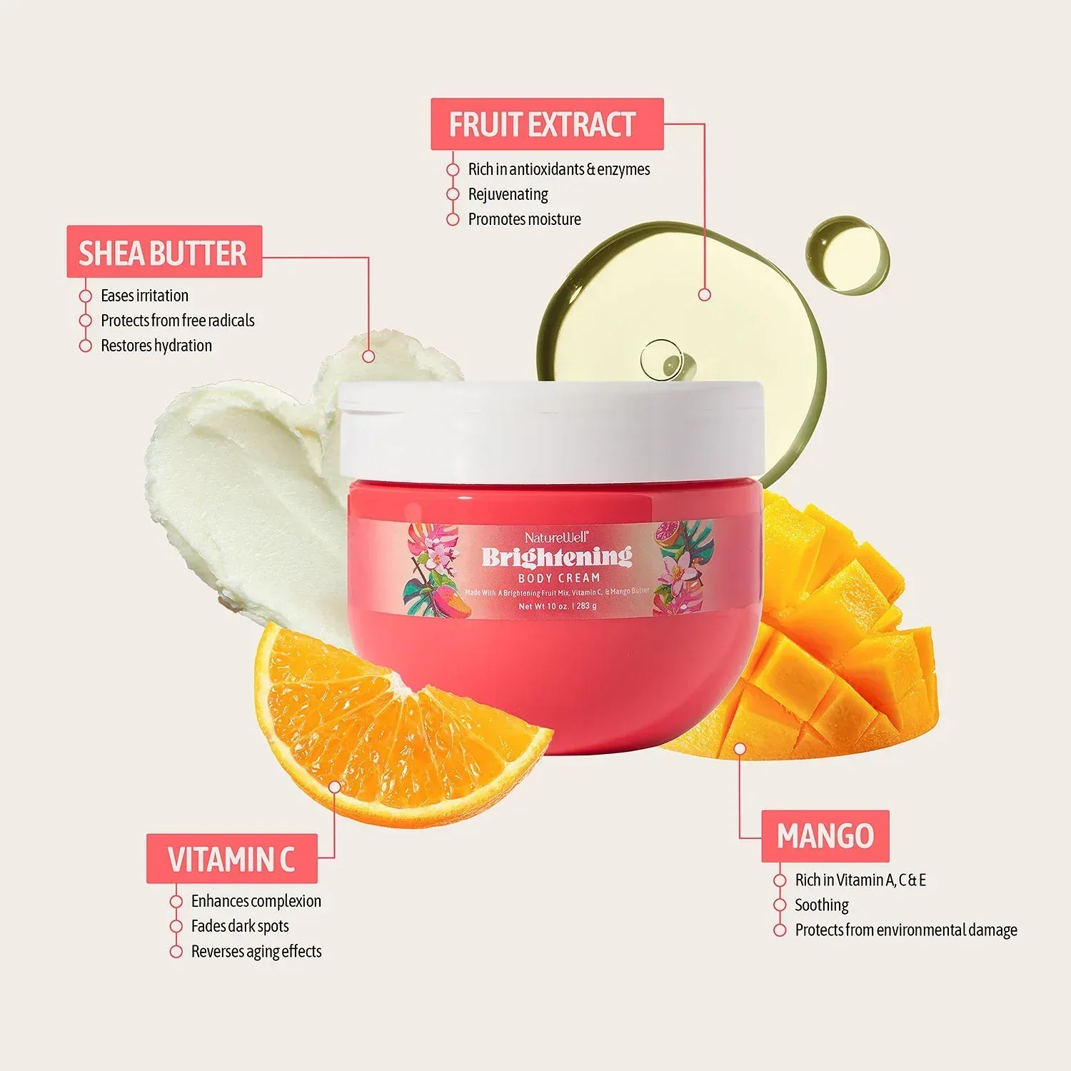 NatureWell Brightening Body Cream, 10 oz., 2 pk. - Image 5