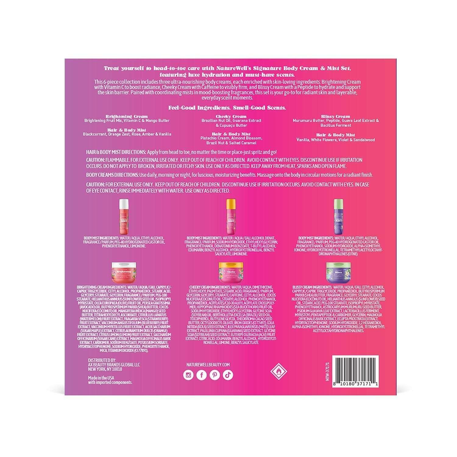 NatureWell Signature Body Cream and Mist, 6 pc. - Image 2